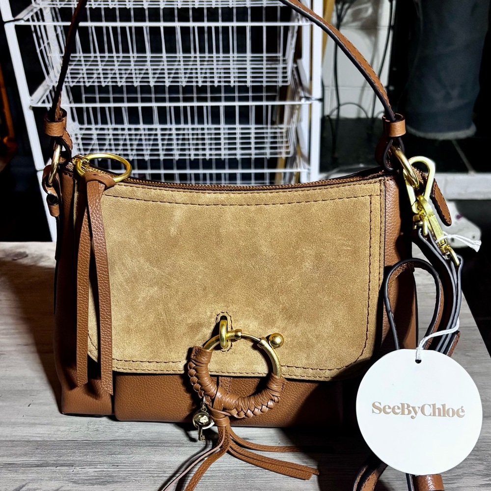 See by Chloe Small Joan Bag in Suede/Leather NWT